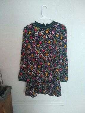 Zara Black and Floral Mini Dress